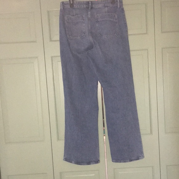 Free Assembly jeans high rise wide leg 10 medium wash - Picture 8 of 8